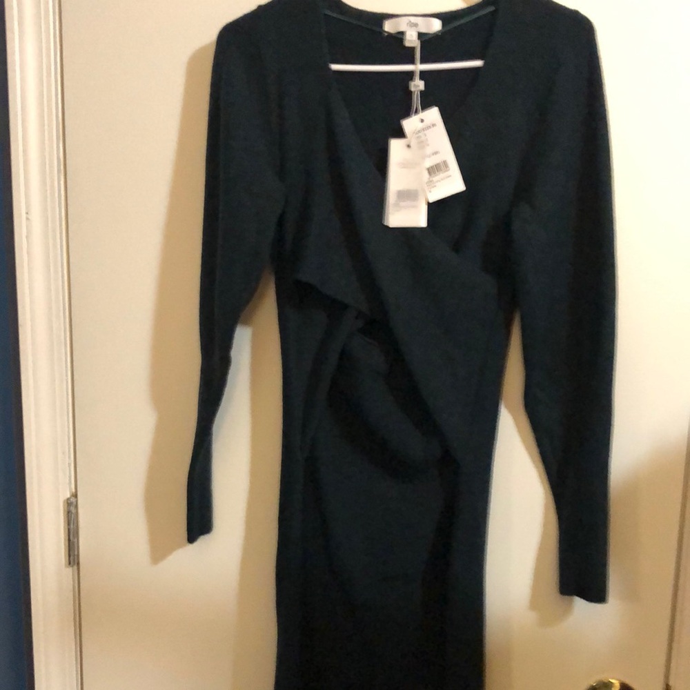 Ripe Green Ribbed V-Neck Bodycon Dress - Picture 4 of 5